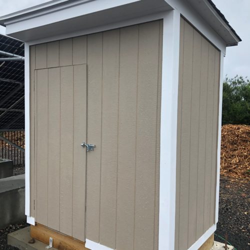 Completed Solar Housing Shed